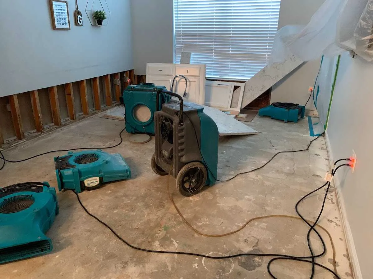 Dehumidifier in flood-cut room for Water Extraction & Removal in Pleasure Point